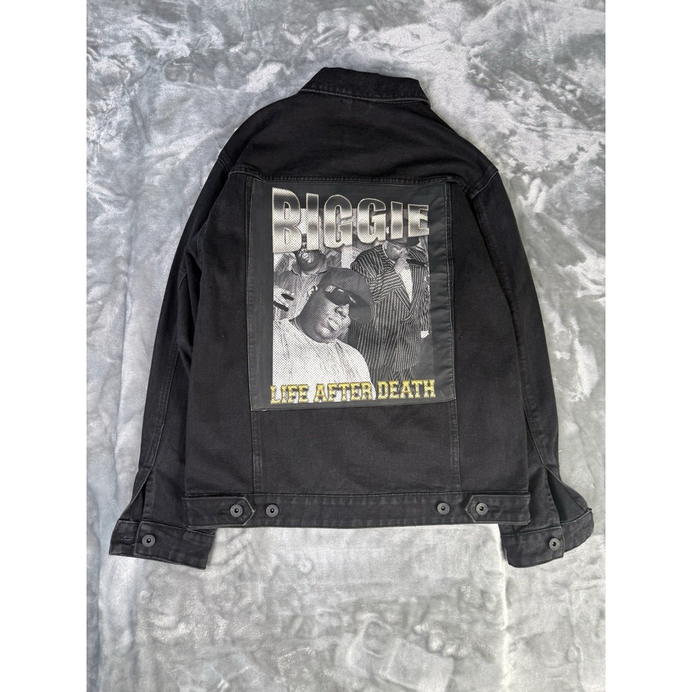 The Notorious BIG Jacket Mens Small Denim Life After Death Biggie Rap Hip Hop